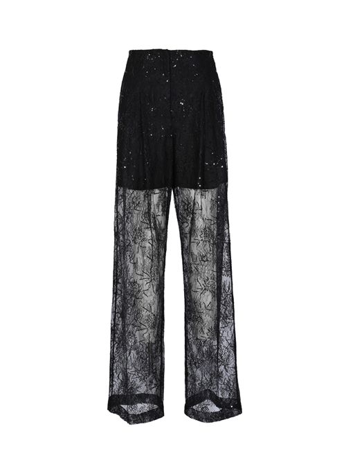 Pantaloni trasparenti in pizzo ricamato con micro paillettes ALBERTA FERRETTI | U0314 16200555
